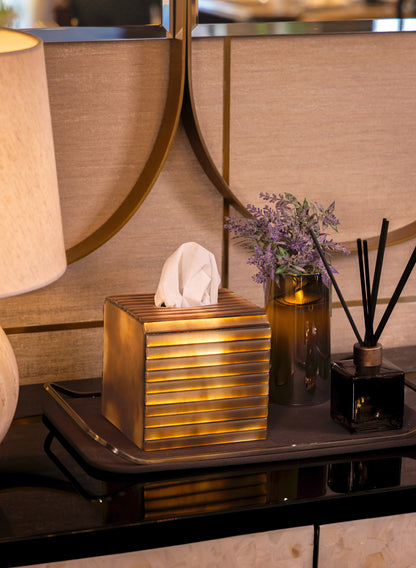 Metallic Gold: Flexi Mini Square Tissue Box