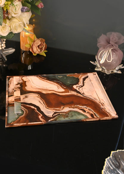 Earth Marble: Large Tray