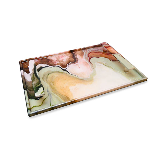 Desert Symphony: Rectangular Border Tray