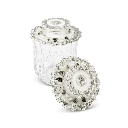 Rose Stones White: Lids Lids (Set Of 2)