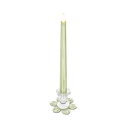 Metallic Light Green: Flora Candle Stand
