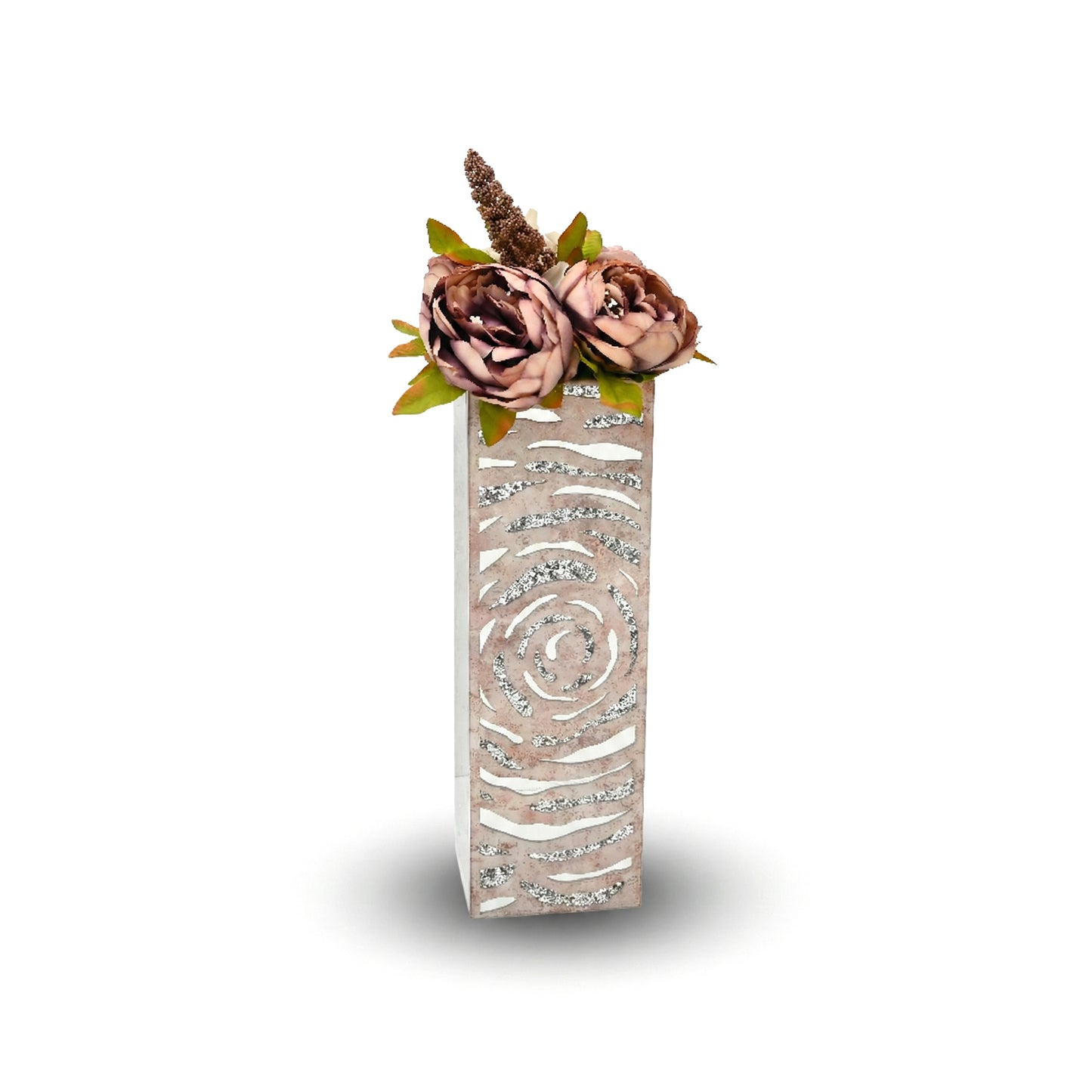 Lotus & Rosette Peach: Long Vase