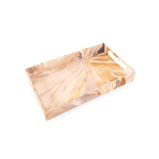 Golden Bloom: Medium 4 Wall Tray