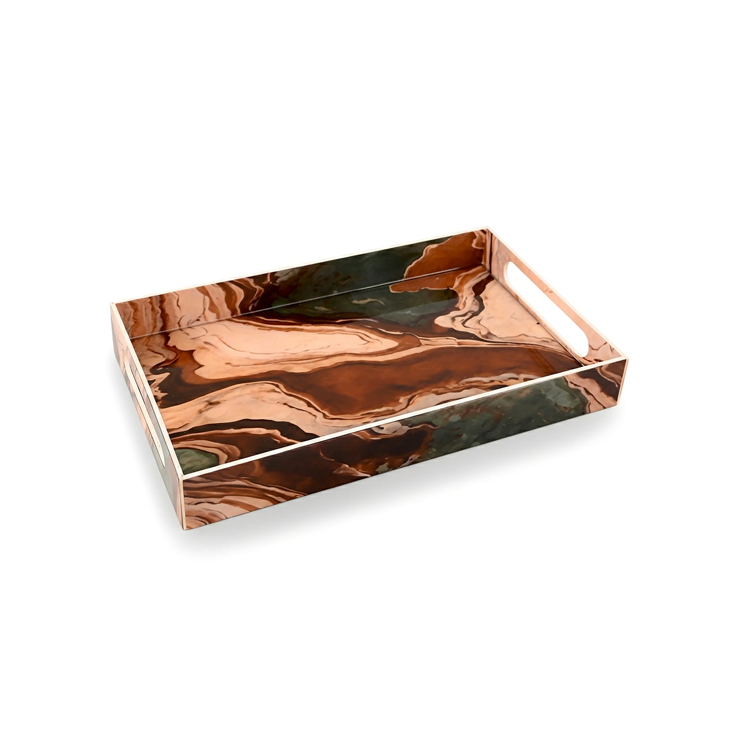 Earth Marble: Medium 4 Wall Tray