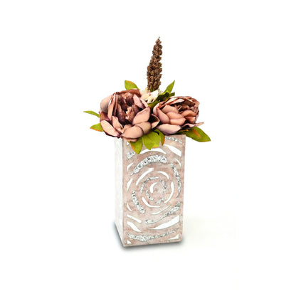 Lotus & Rosette Peach: Long Vase
