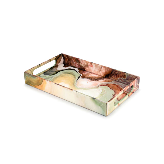 Desert Symphony: Rectangular 4 Wall Tray