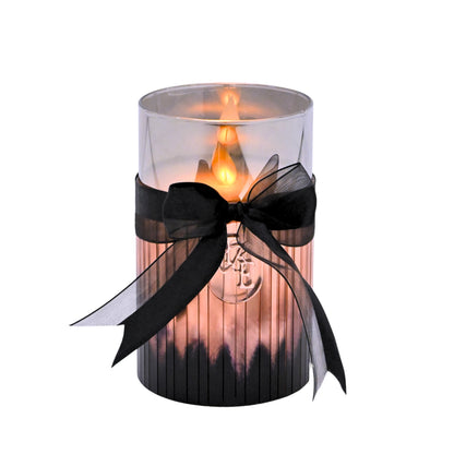 Metallic Rosegold: Fluted Glass Candle
