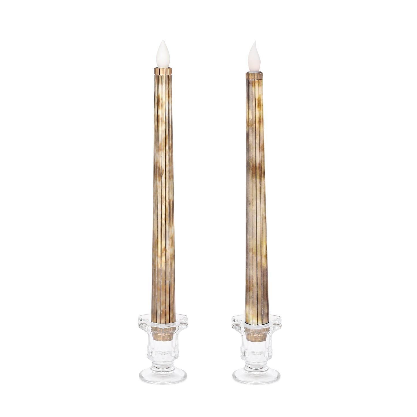 Metallic Silver: Sleek Candle