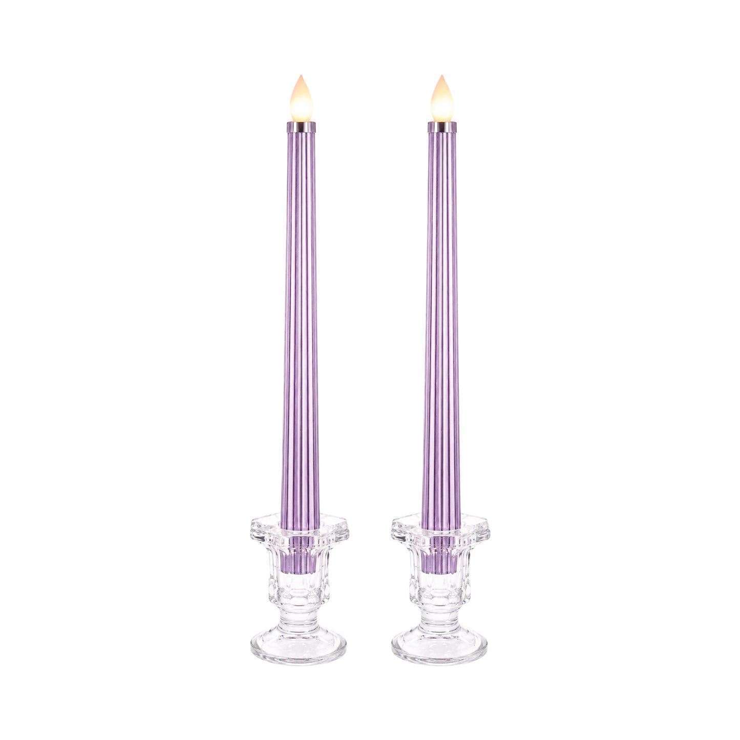 Metallic Lilac: Sleek Candle