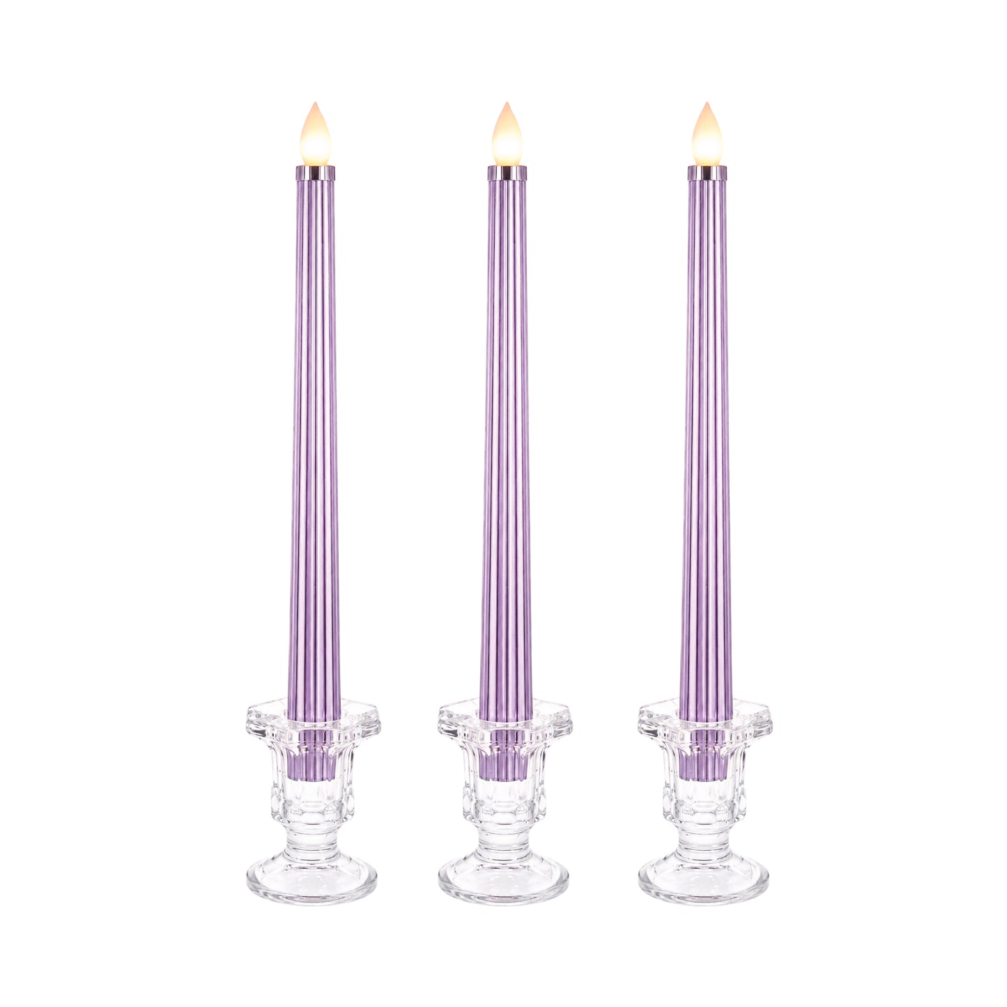 Metallic Lilac: Sleek Candle