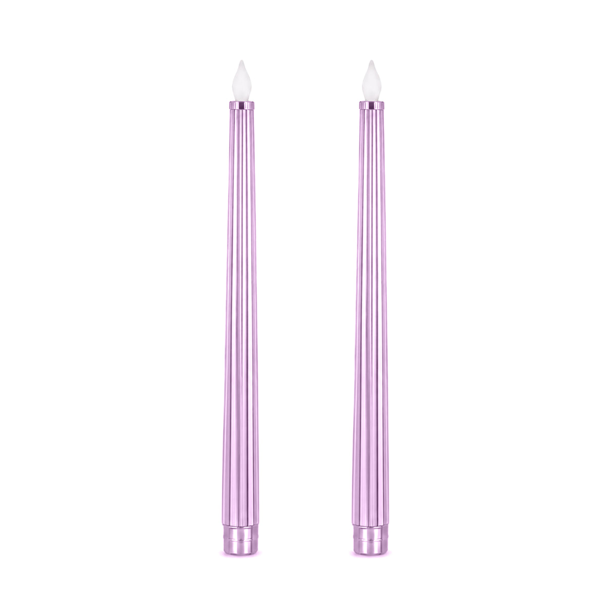 Metallic Lilac: Sleek Candle