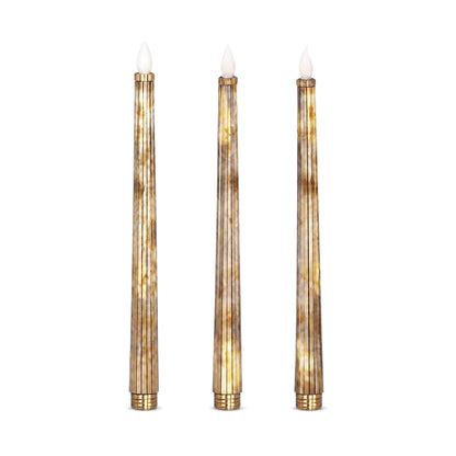 Metallic Silver: Sleek Candle