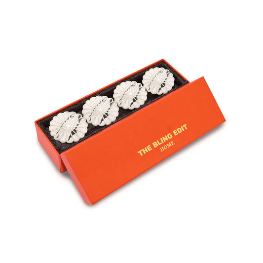 Daisy White: Napkin Ring (Set Of 4)