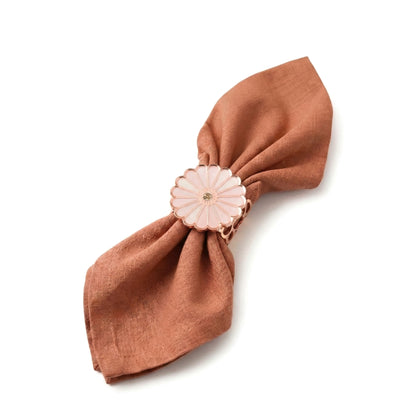 Daisy Rose Gold: Napkin Ring (Set Of 4)