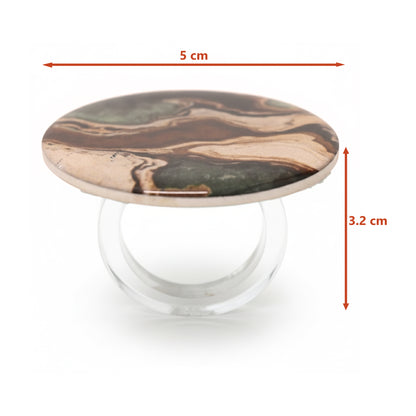 Earth Marble: Napkin Ring (Set of 4)