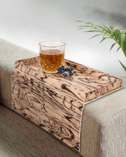 Oak Elegance: Sofa Tray