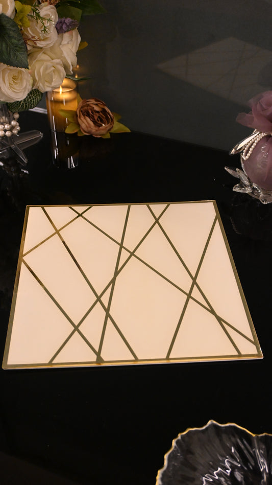 Dancing Line: Square Placemat