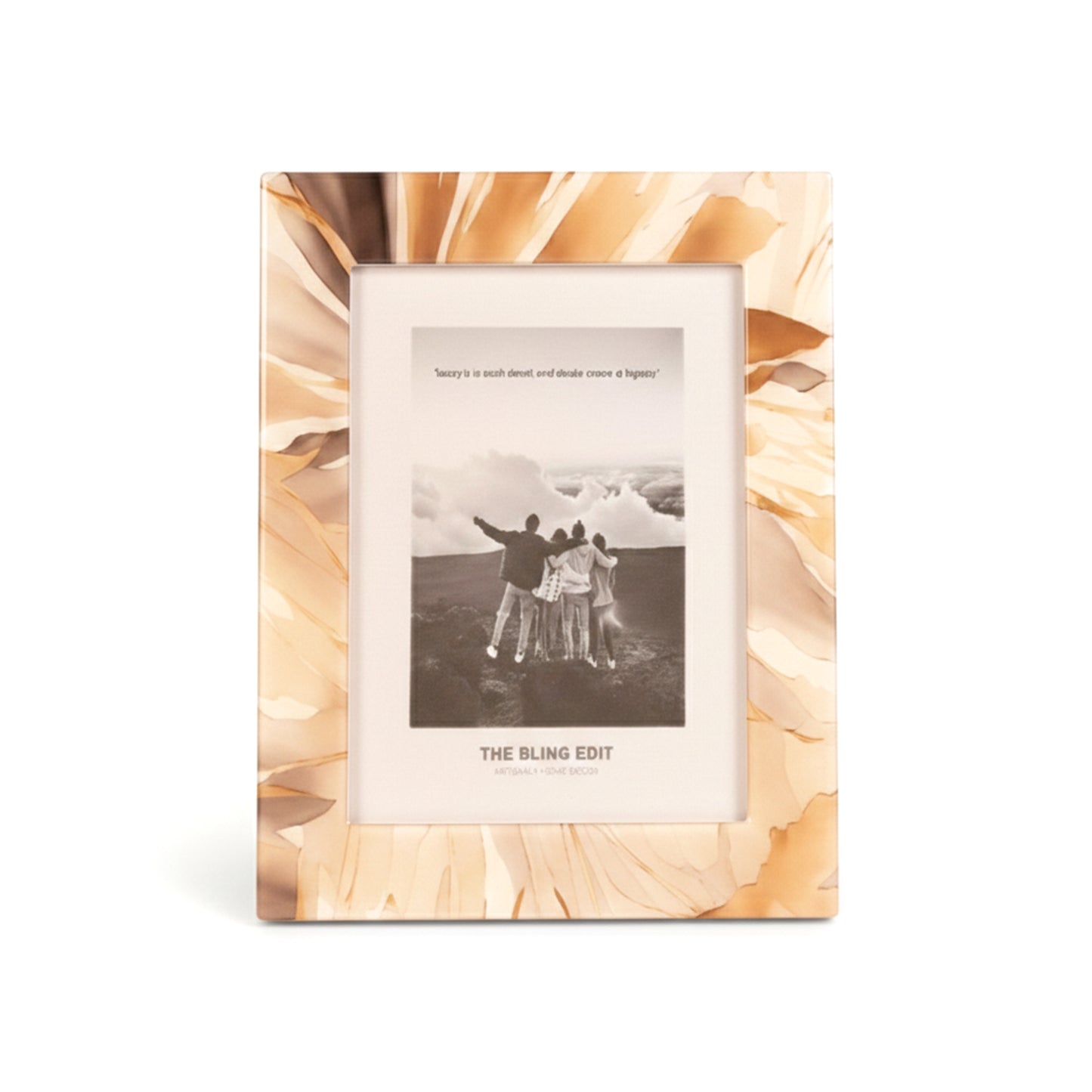Golden Bloom: Photo Frame