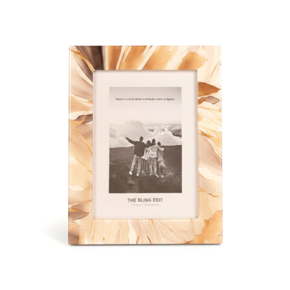 Golden Bloom: Photo Frame