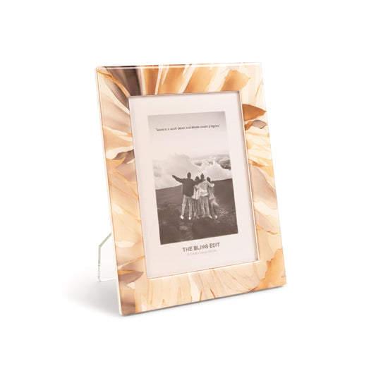 Golden Bloom: Photo Frame