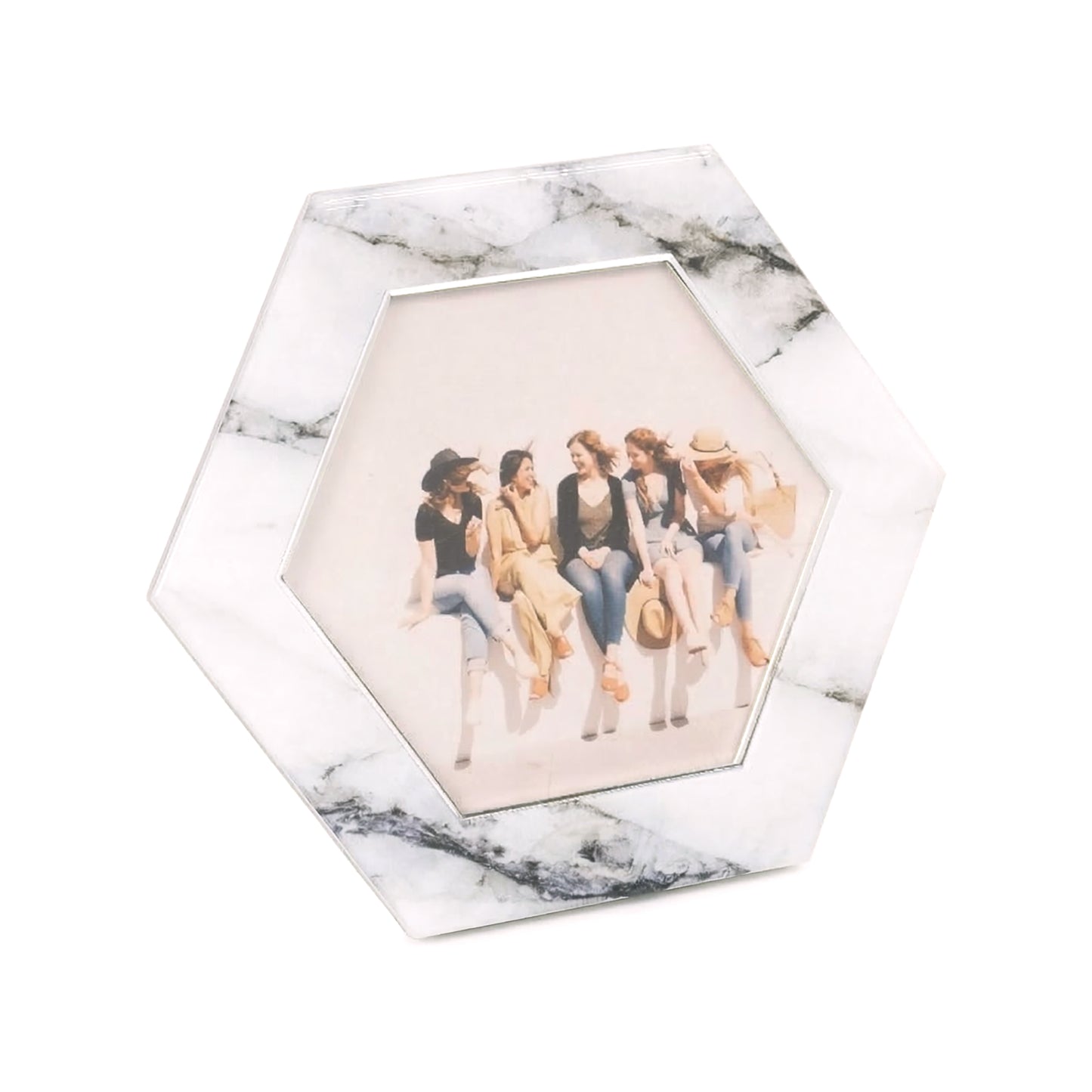 Italian Marble: Hexagonal Photo Frame