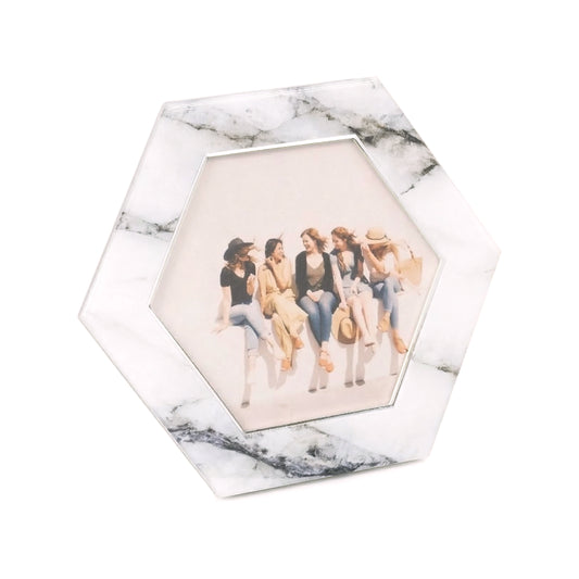 Italian Marble: Hexagonal Photo Frame