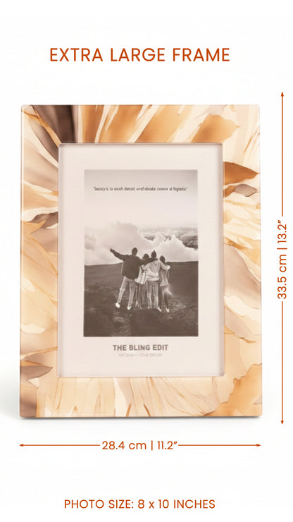 Golden Bloom: Photo Frame