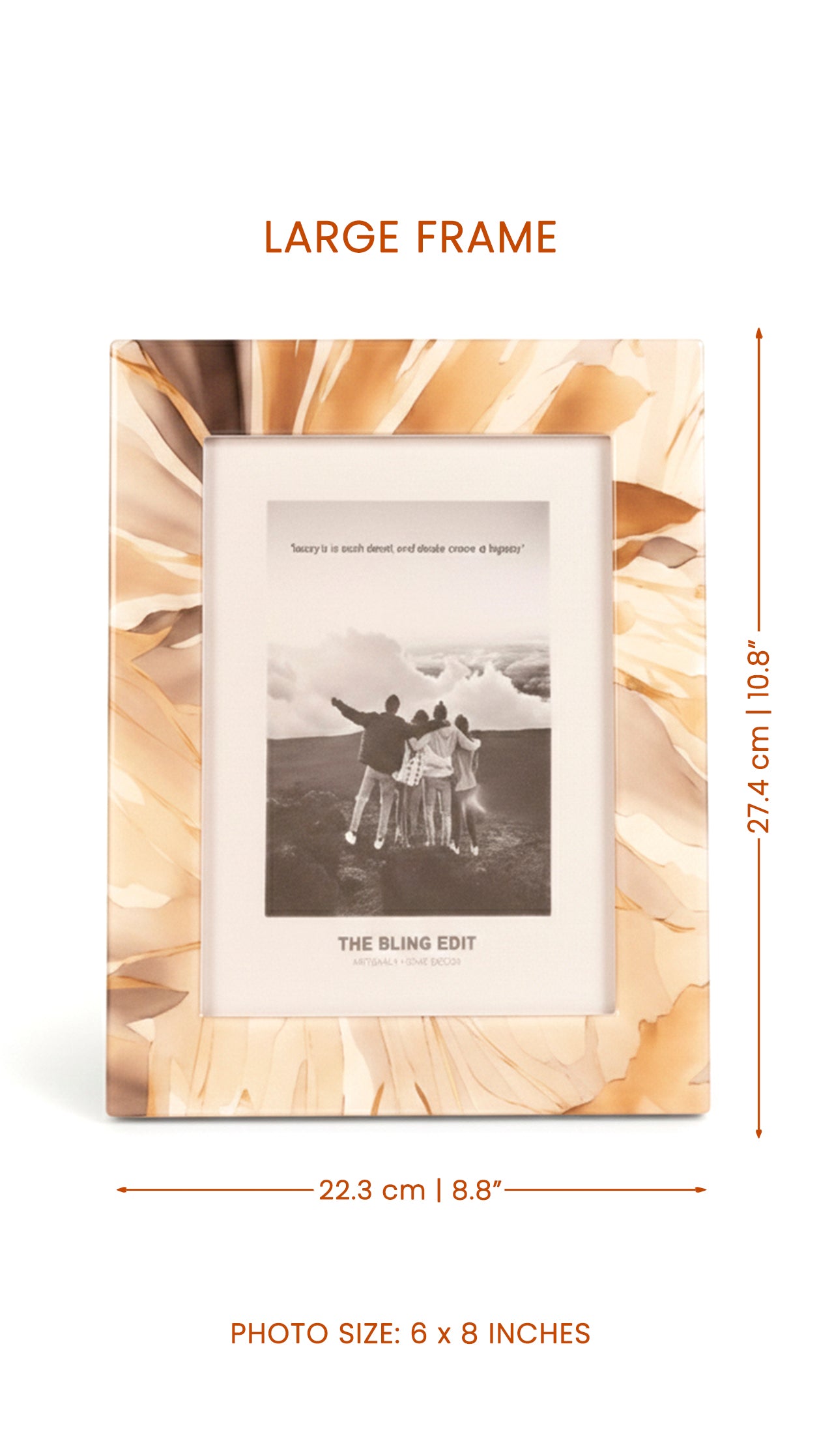 Golden Bloom: Photo Frame