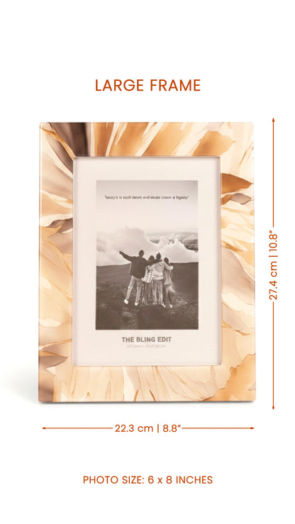 Golden Bloom: Photo Frame