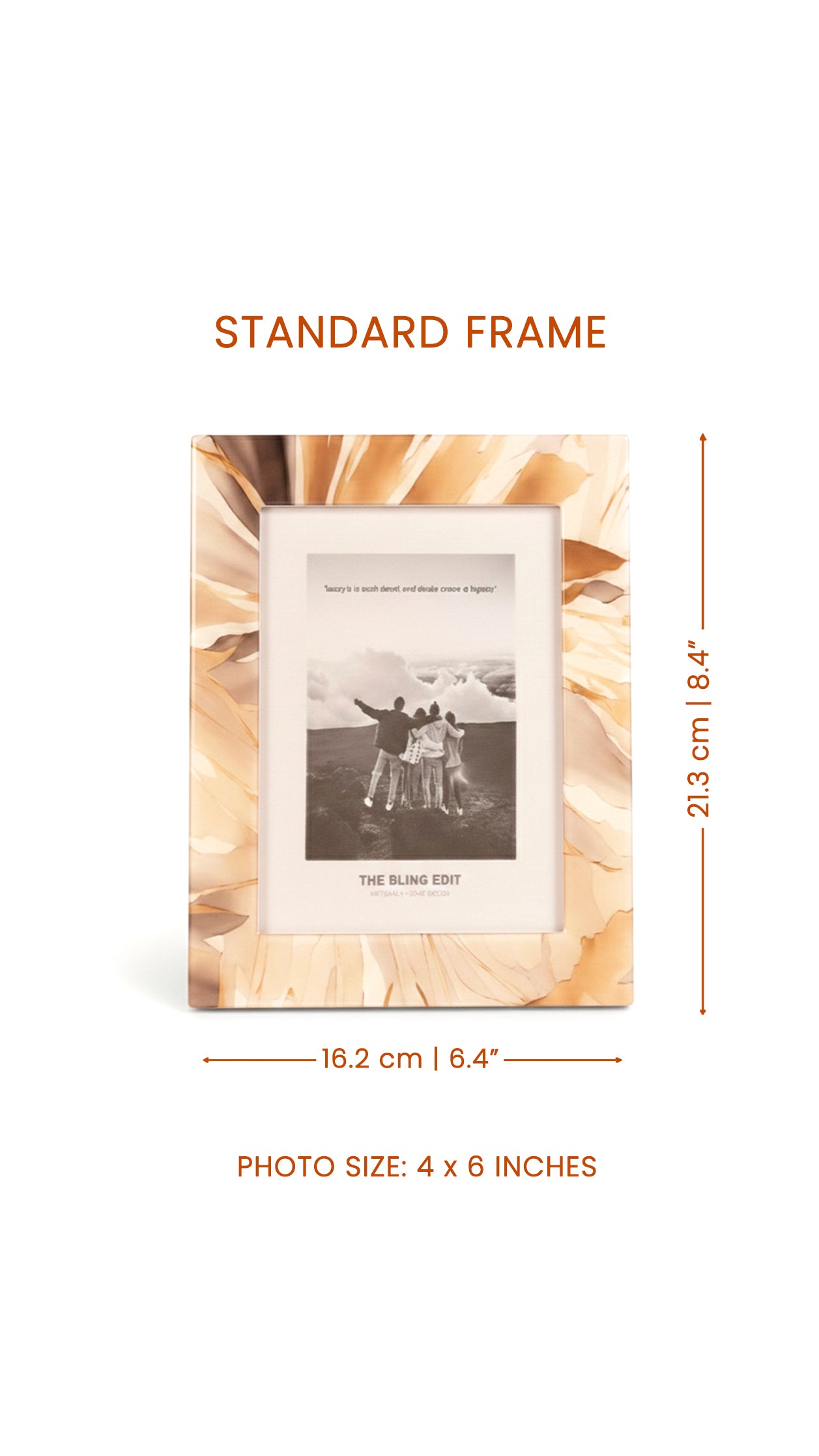 Golden Bloom: Photo Frame