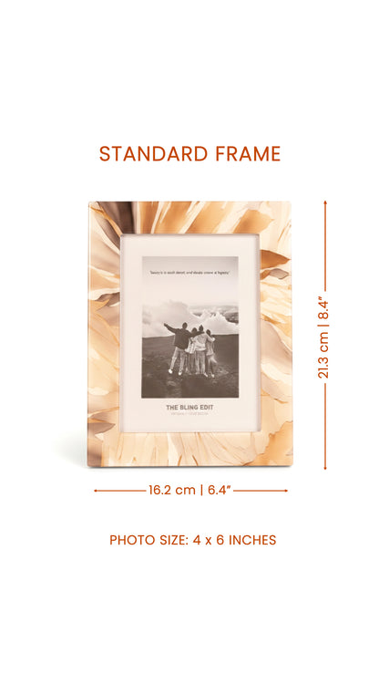 Golden Bloom: Photo Frame