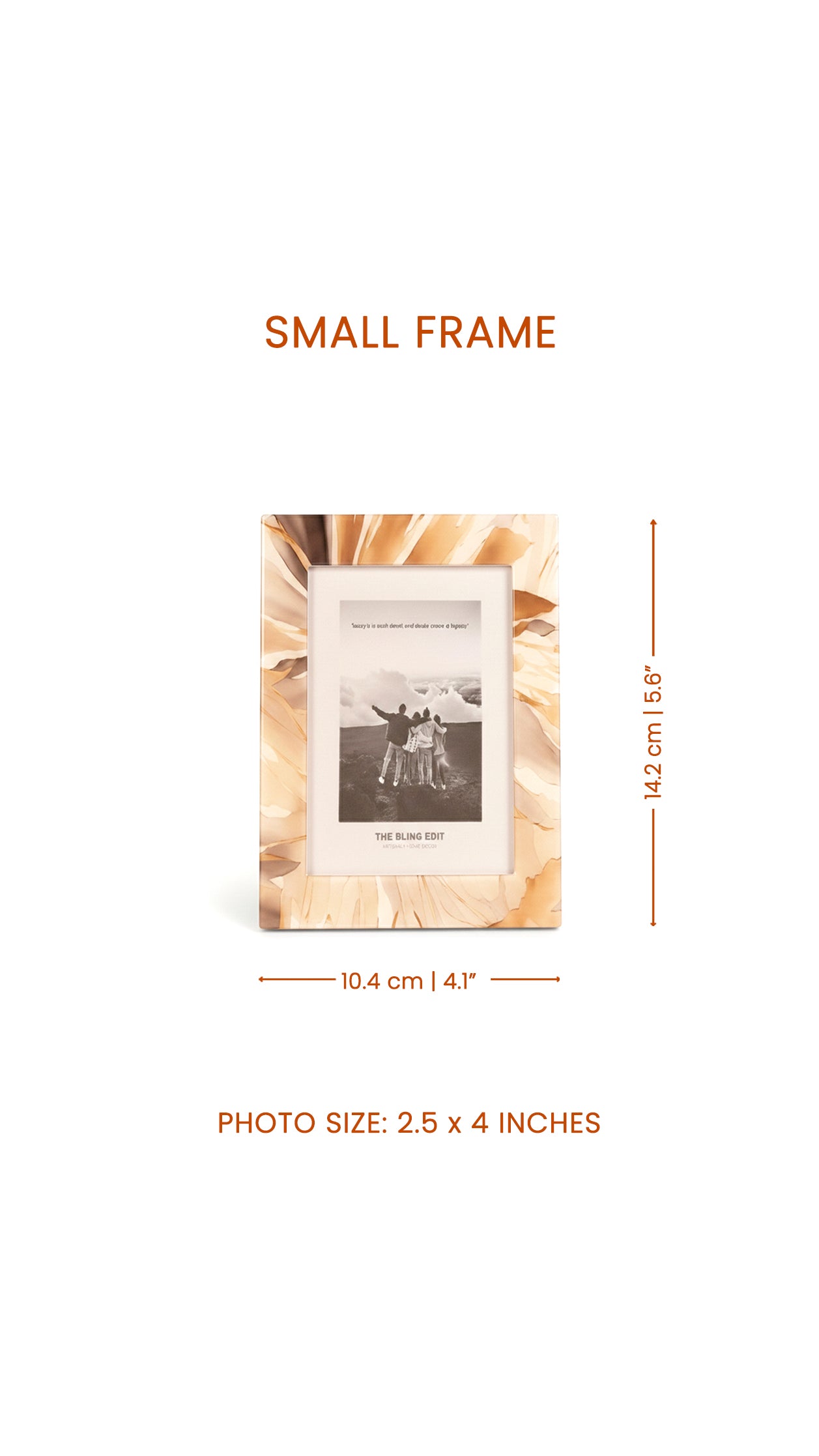 Golden Bloom: Photo Frame