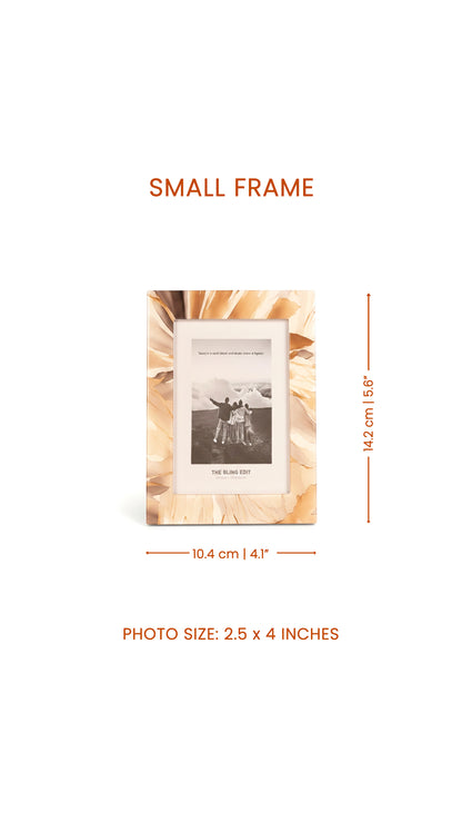 Golden Bloom: Photo Frame