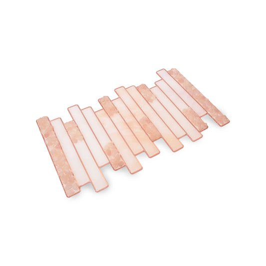 High-Low Stones Pink: Serving Platter