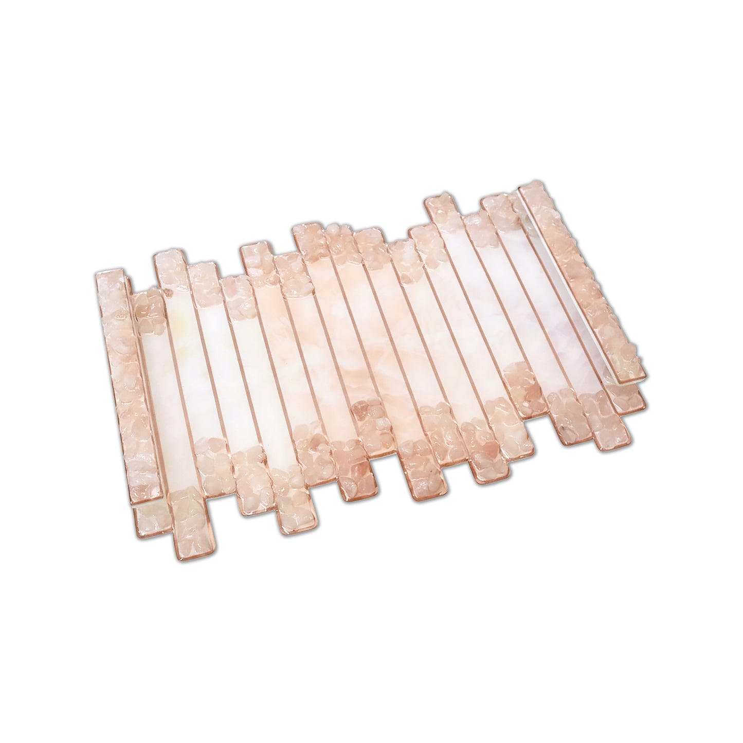 High-Low Stones Pink: Standard Tray