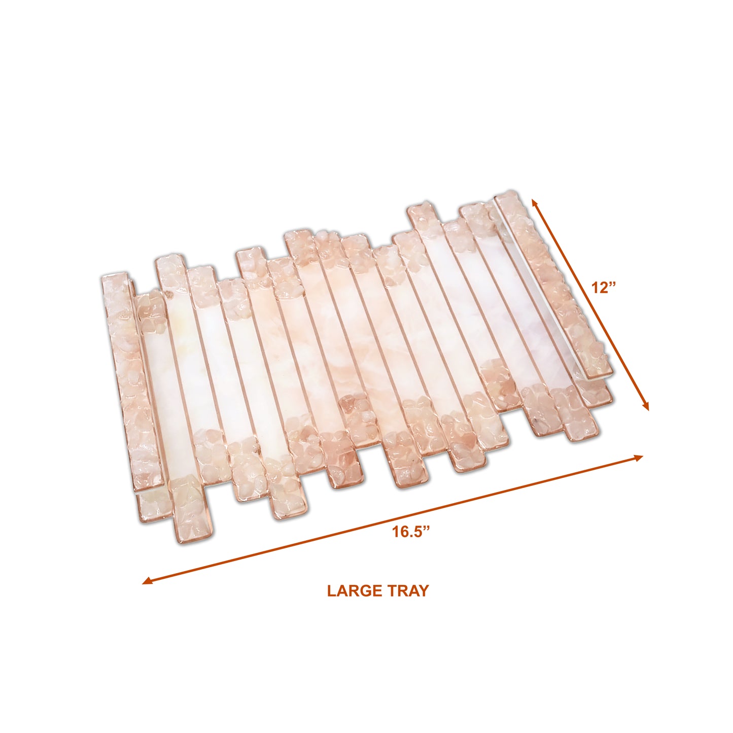 High-Low Stones Pink: Standard Tray