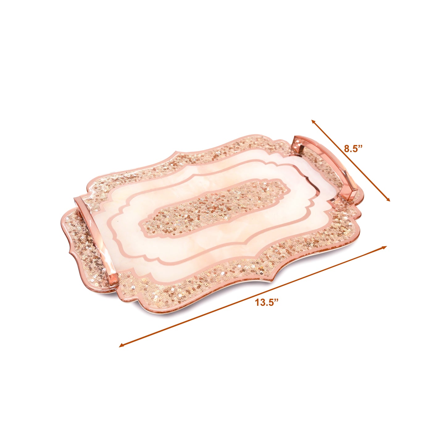Rose Gold Rose: Medium Tray