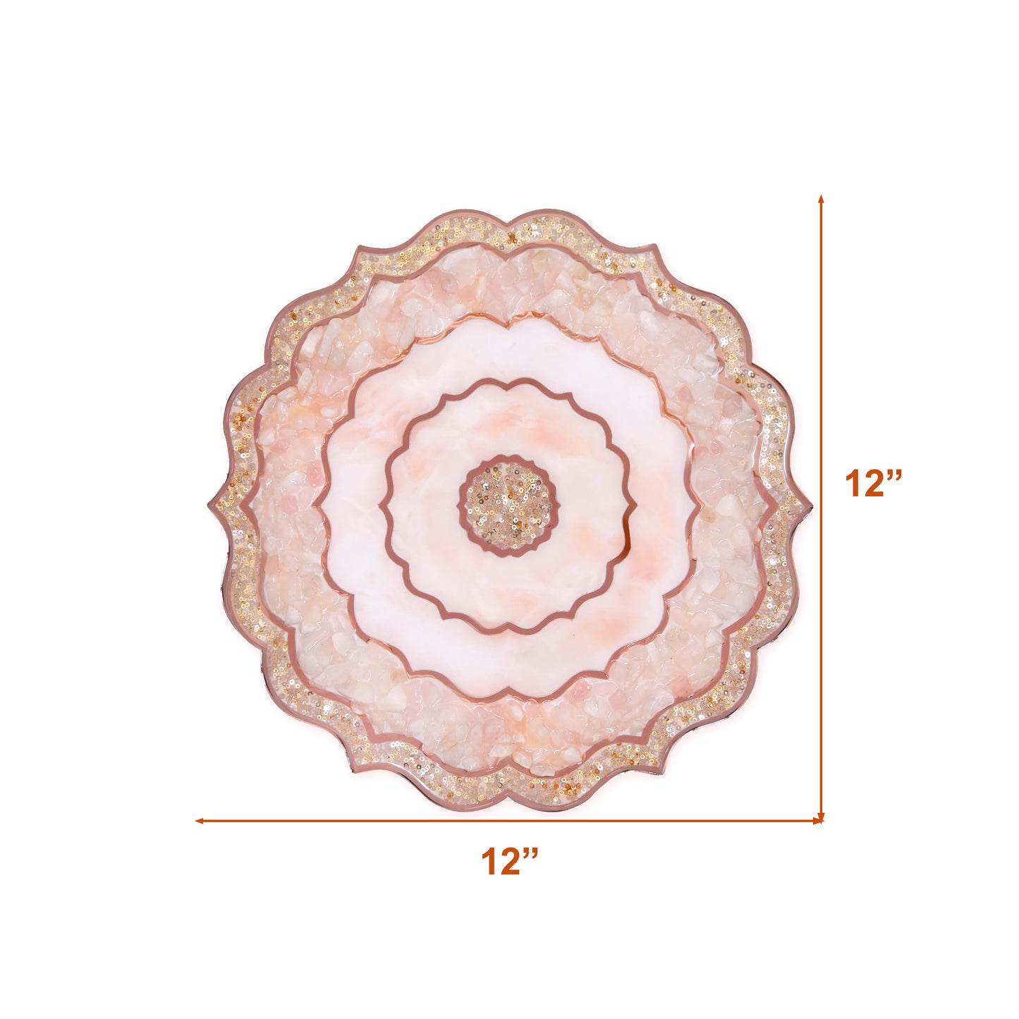 Rose Gold Rose Stones: Placemat