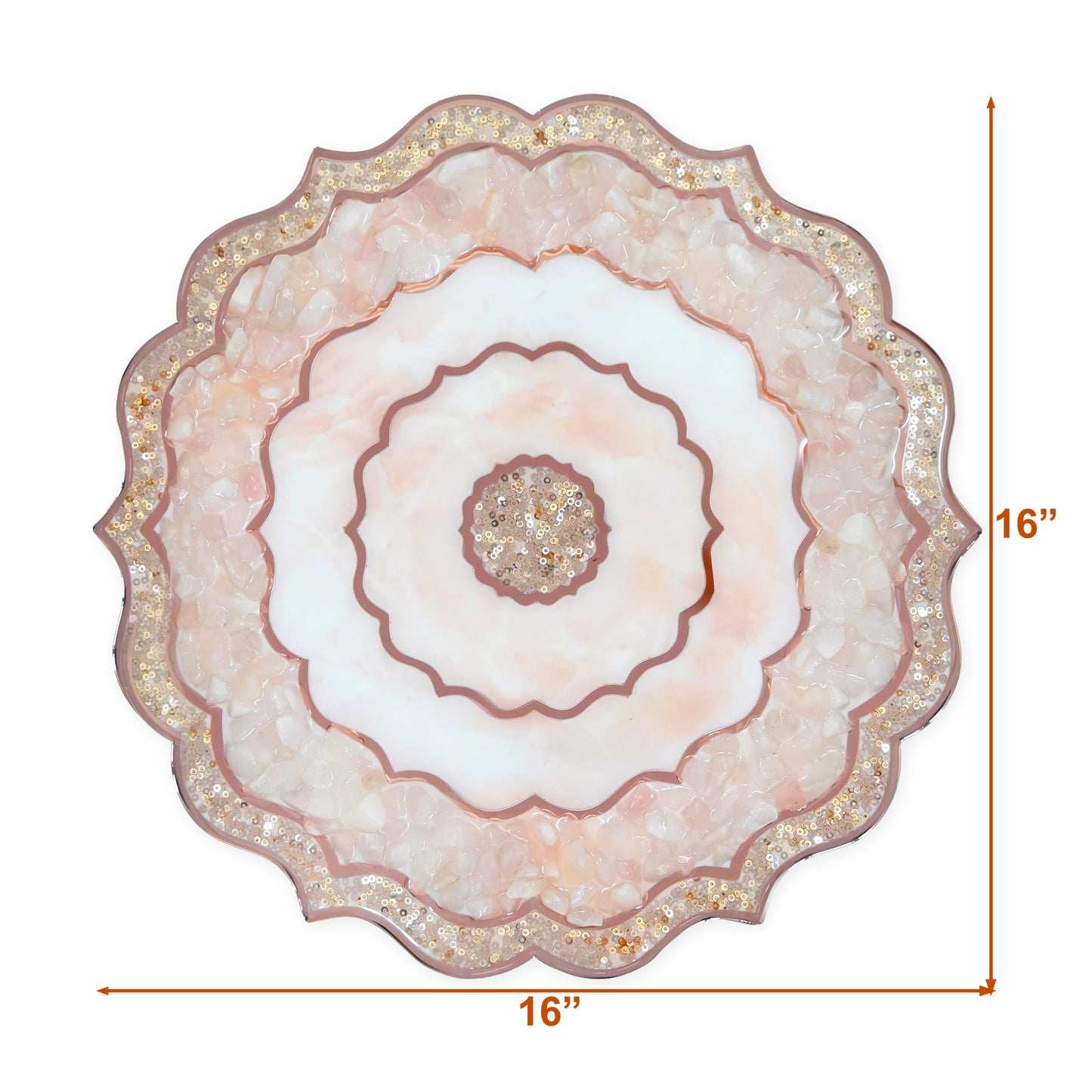 Rose Gold Rose Stones: Placemat