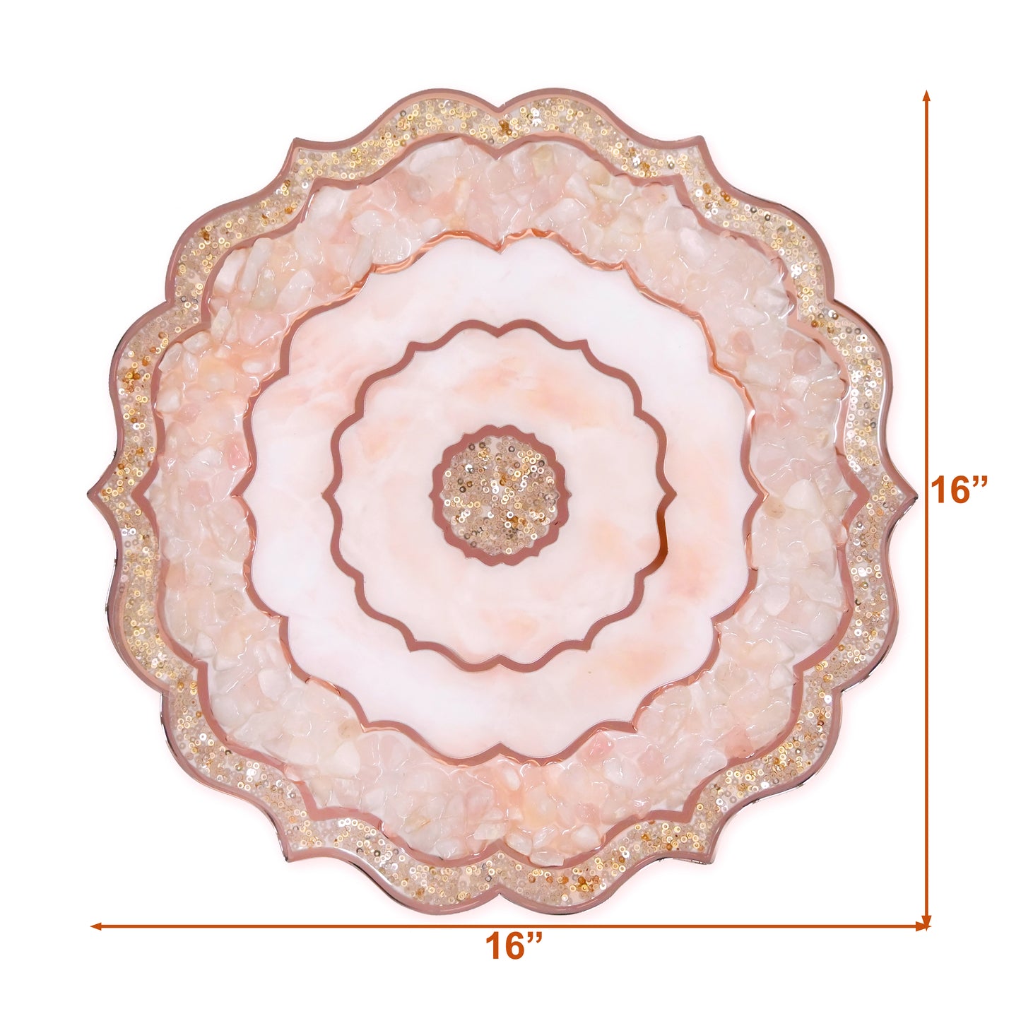 Rose Gold Rose Stones: Placemat