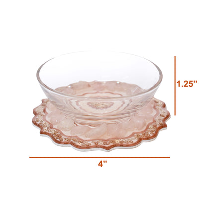 Rose Gold rose Stones : Dip Bowl (Set Of 3)