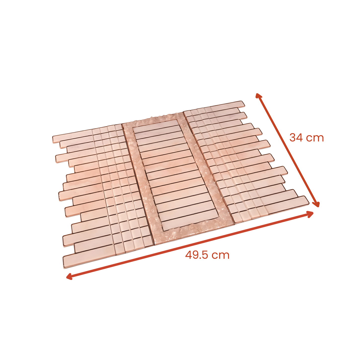 High Low Stones Pink: Sofa Tray