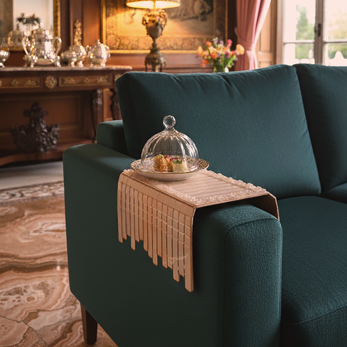 High Low Stones Pink: Sofa Tray