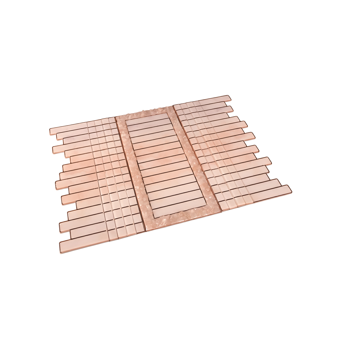 High Low Stones Pink: Sofa Tray