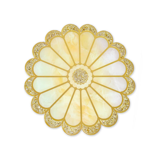 Daisy Gold: Round Placemat