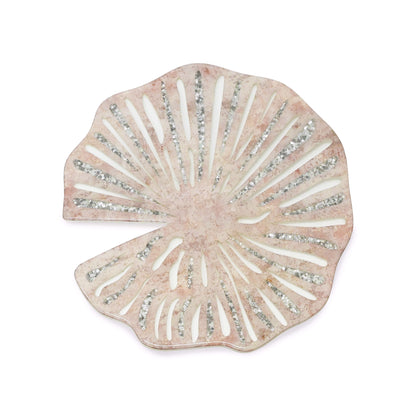 Lotus & Rosette Peach: Round Placemat