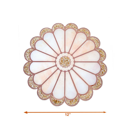 Daisy Rose Gold: Round Placemat