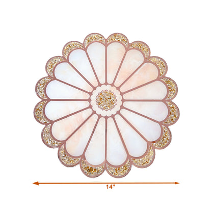 Daisy Rose Gold: Round Placemat