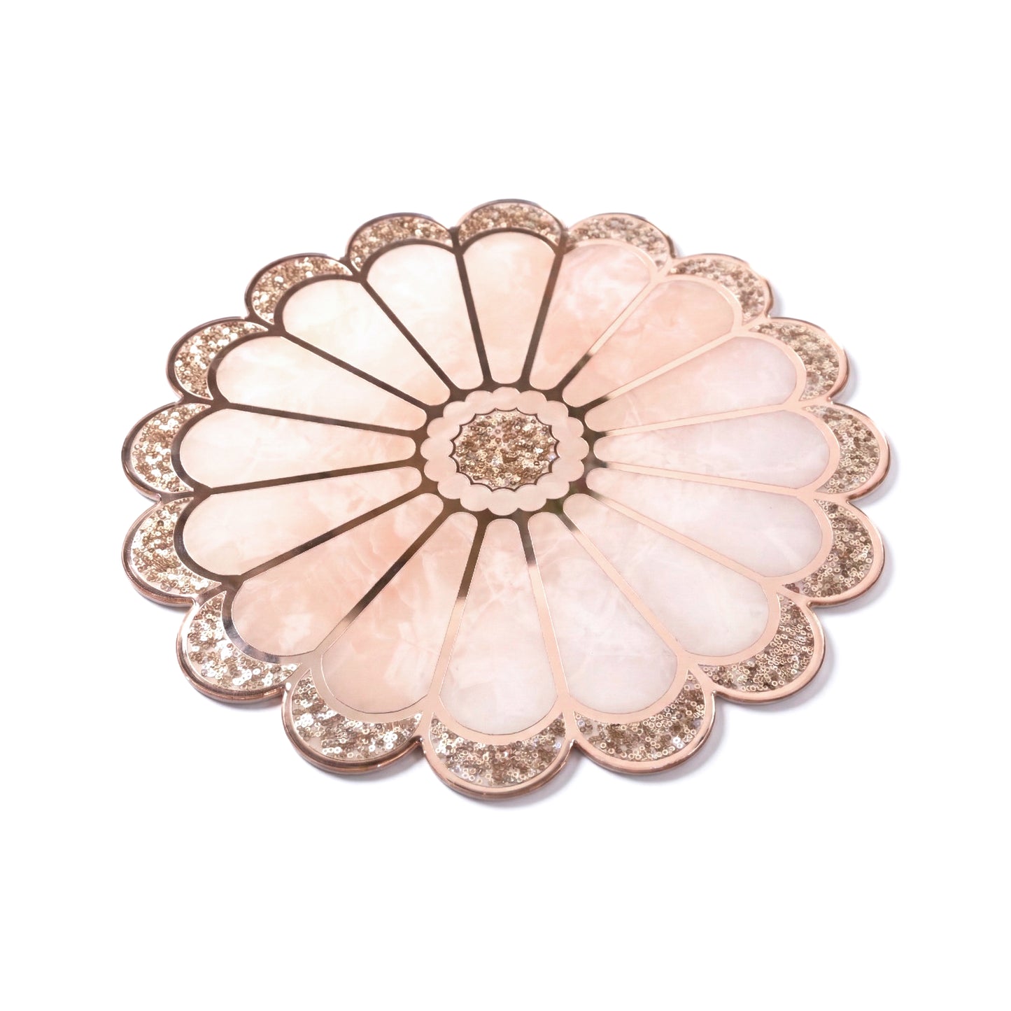 Daisy Rose Gold: Round Placemat