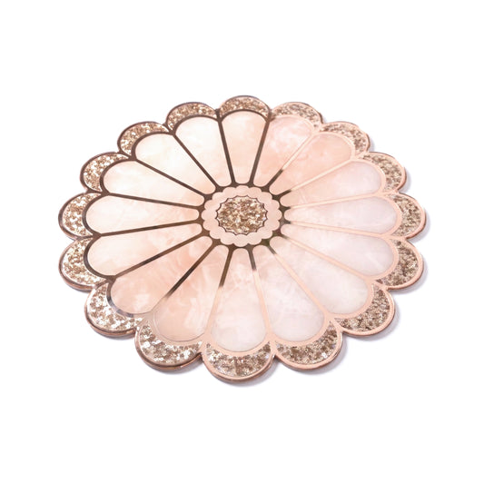 Daisy Rose Gold: Round Placemat